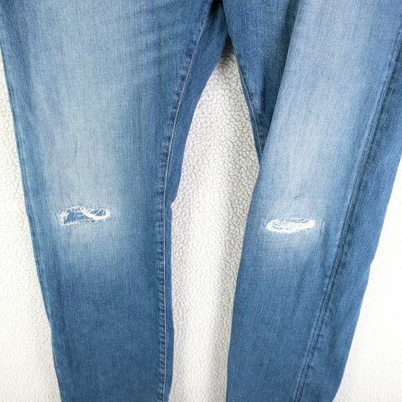 Armani Exchange Jeans Mens 40 J13 Slim Fit Distressed Denim Straight Leg A|X - Picture 3 of 13